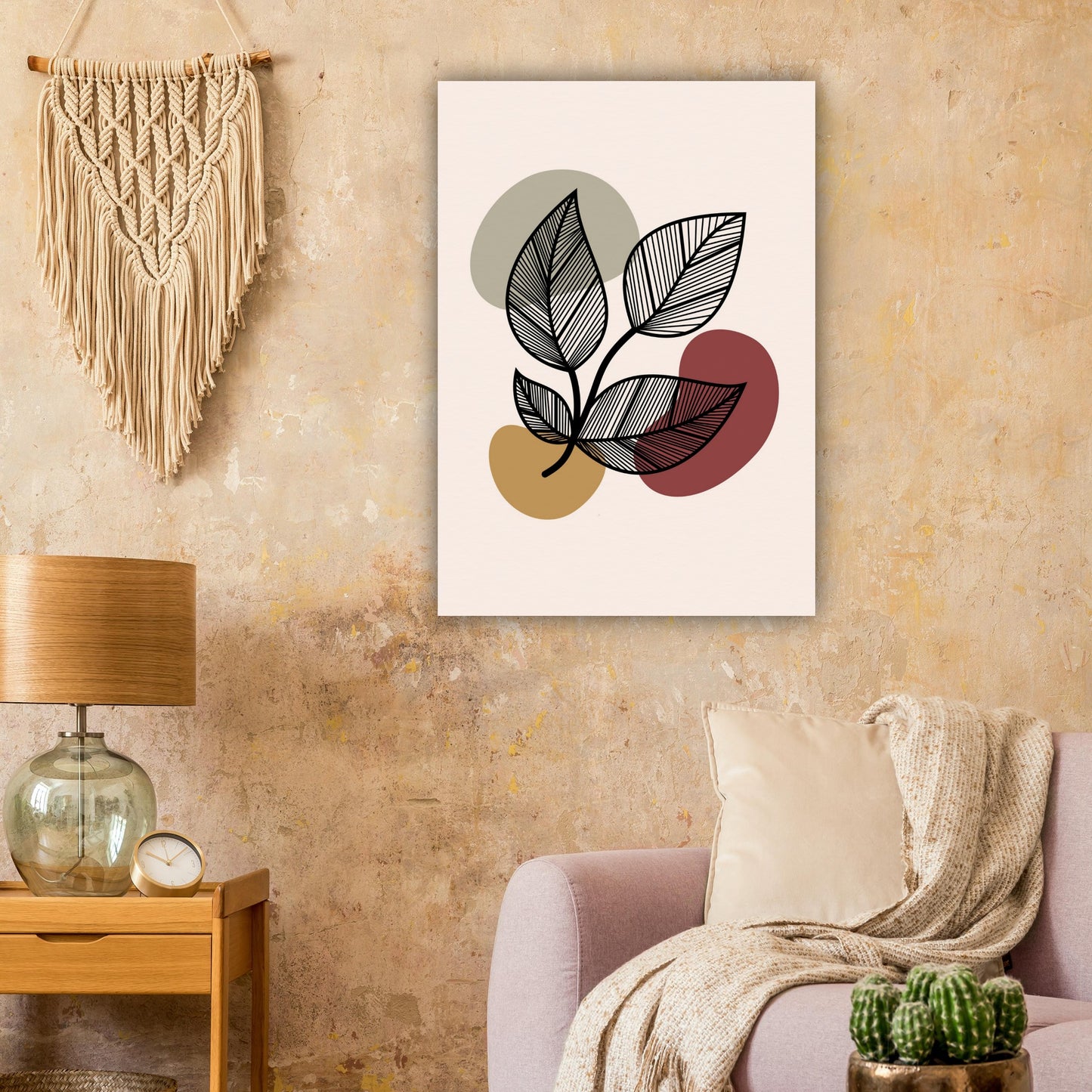 Earthy Abstract Leaves
