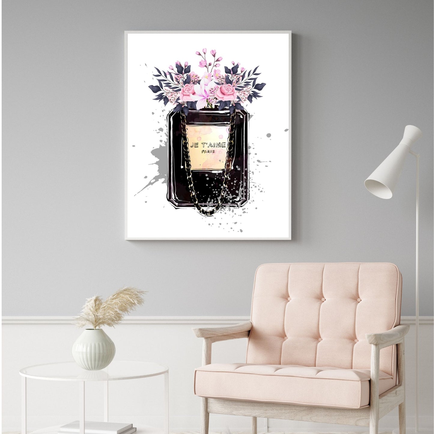 Black Perfume With Flowers