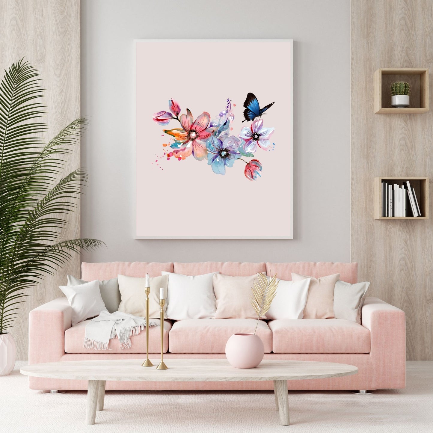 Minimalist Floral Pink