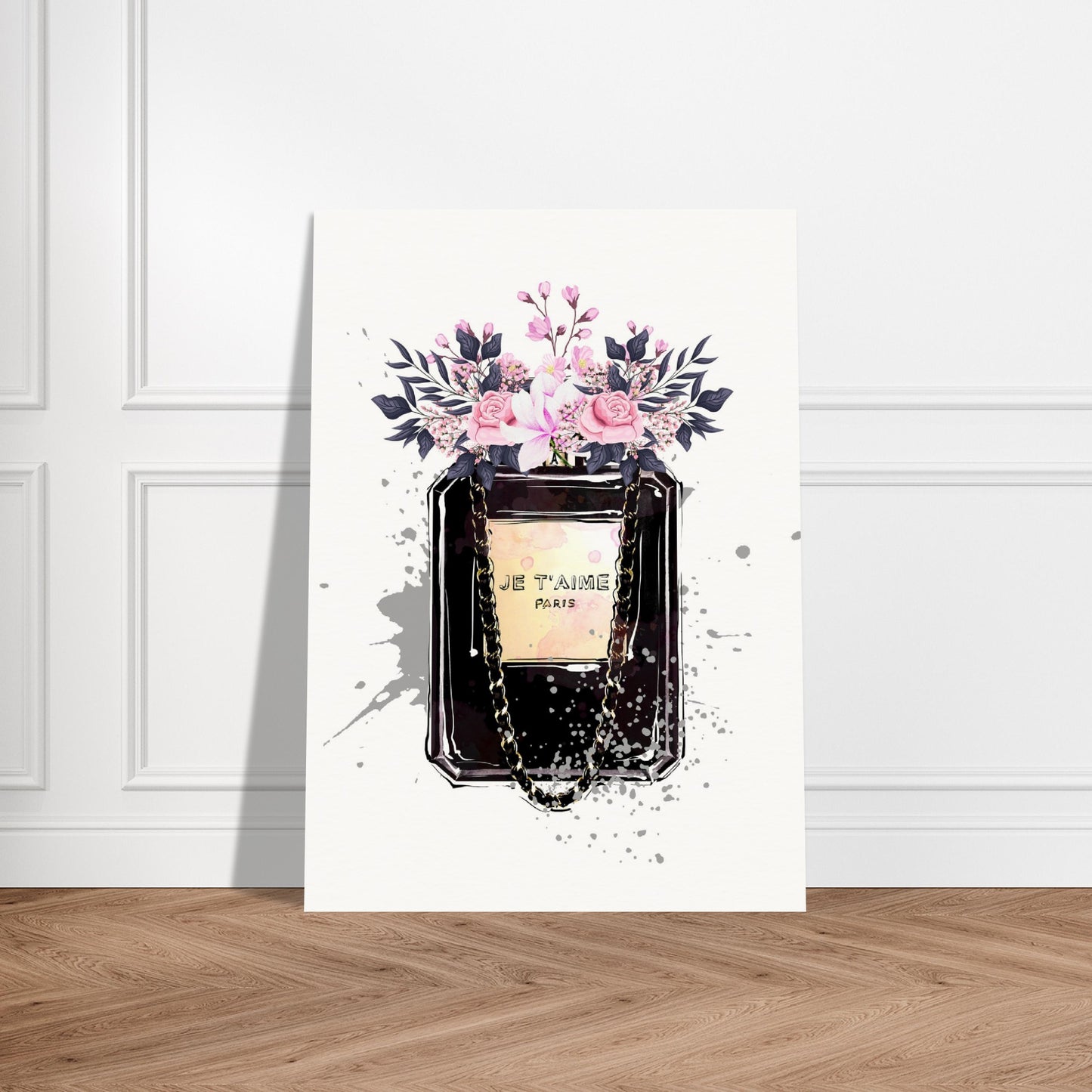 Black Perfume With Flowers