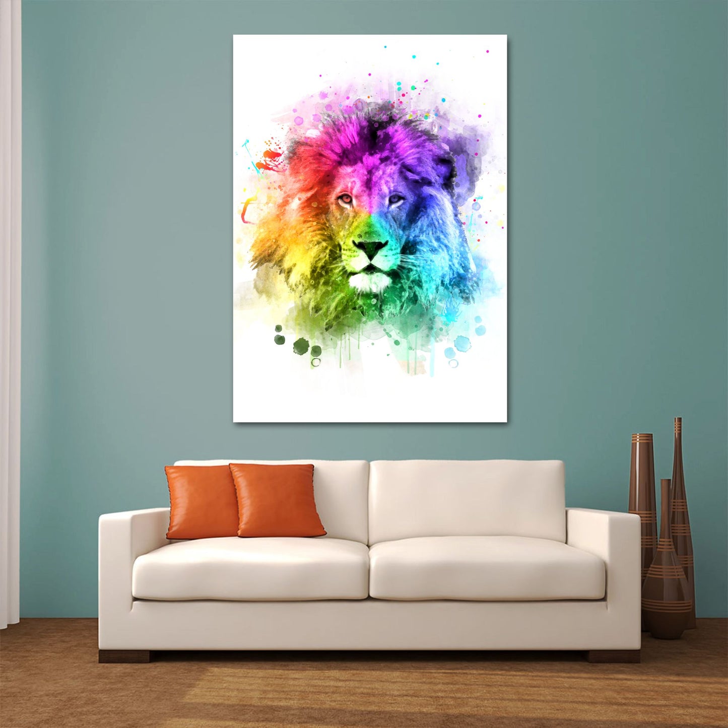 Watercolour Lion