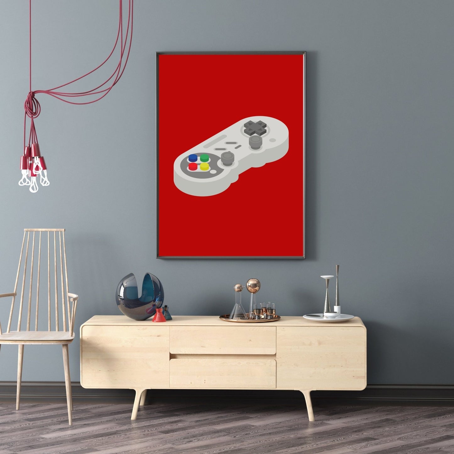 Red Video Game Controller