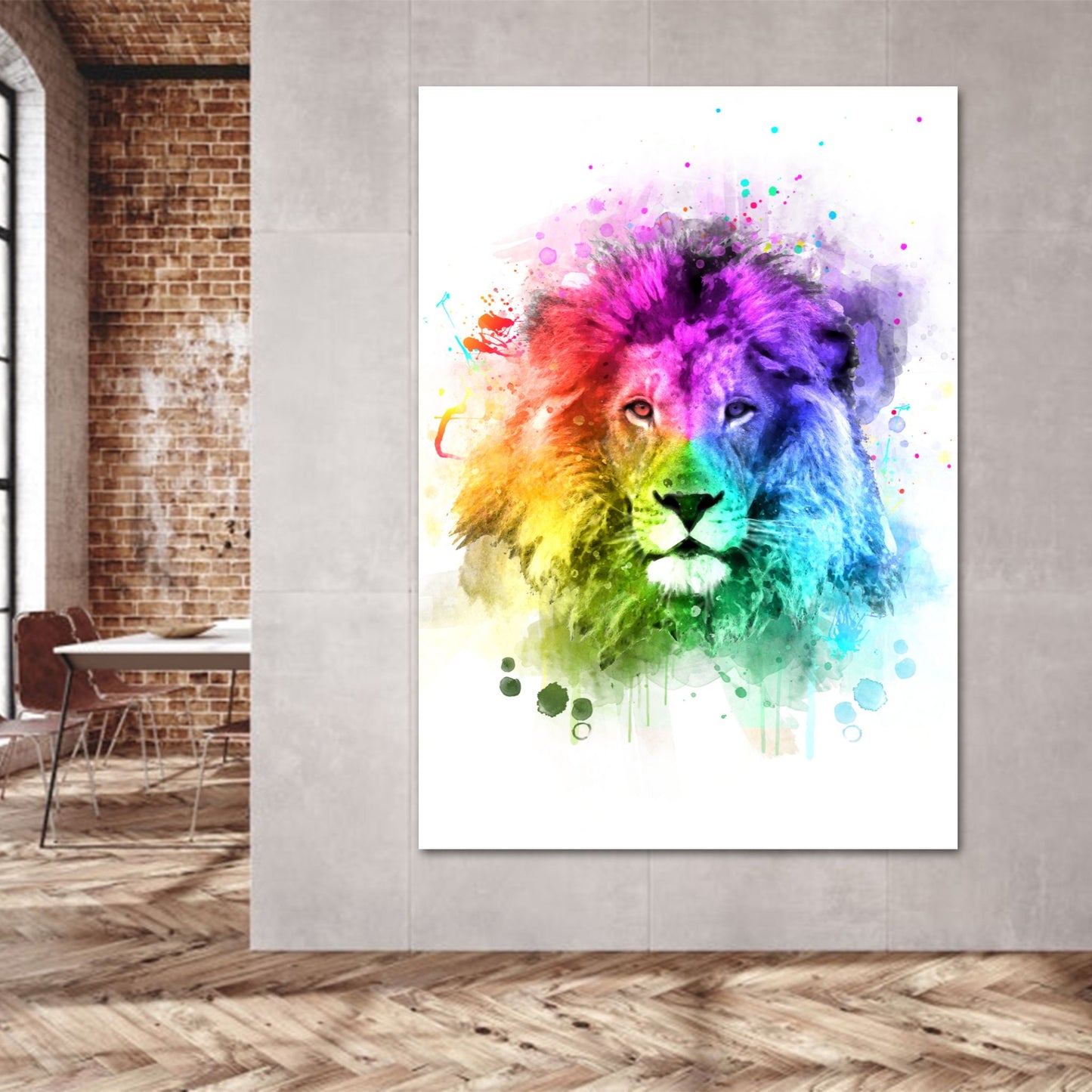 Watercolour Lion