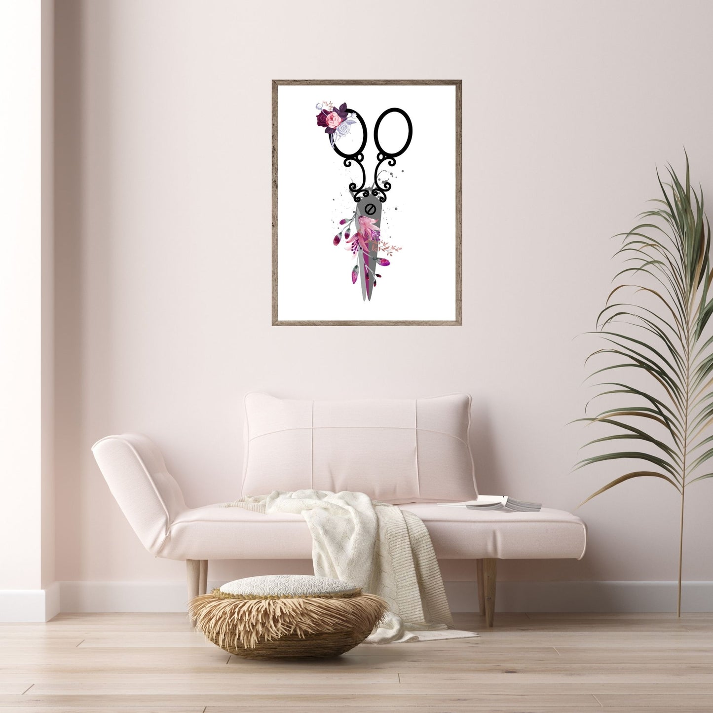 Hair Scissors With Flowers 2