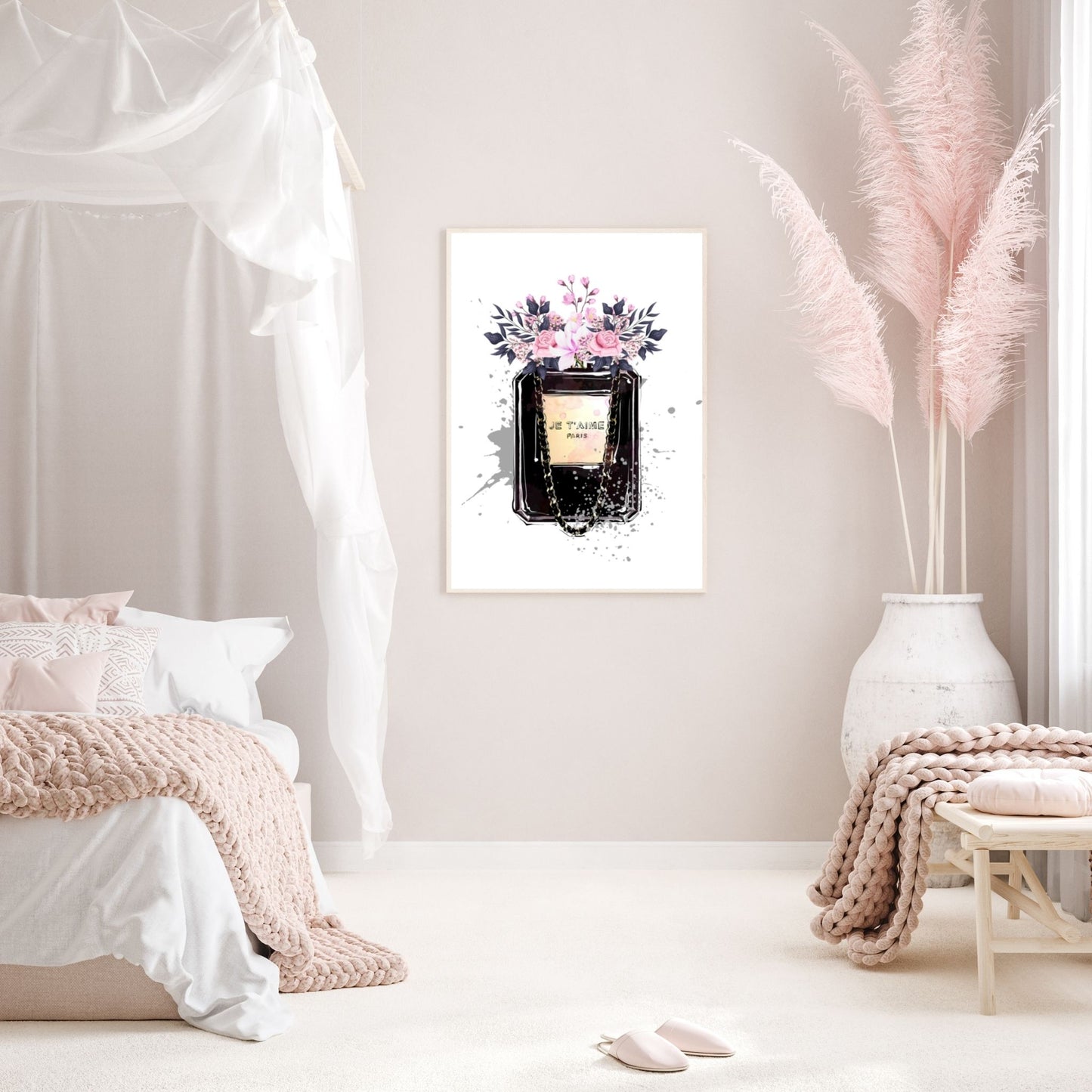 Black Perfume With Flowers
