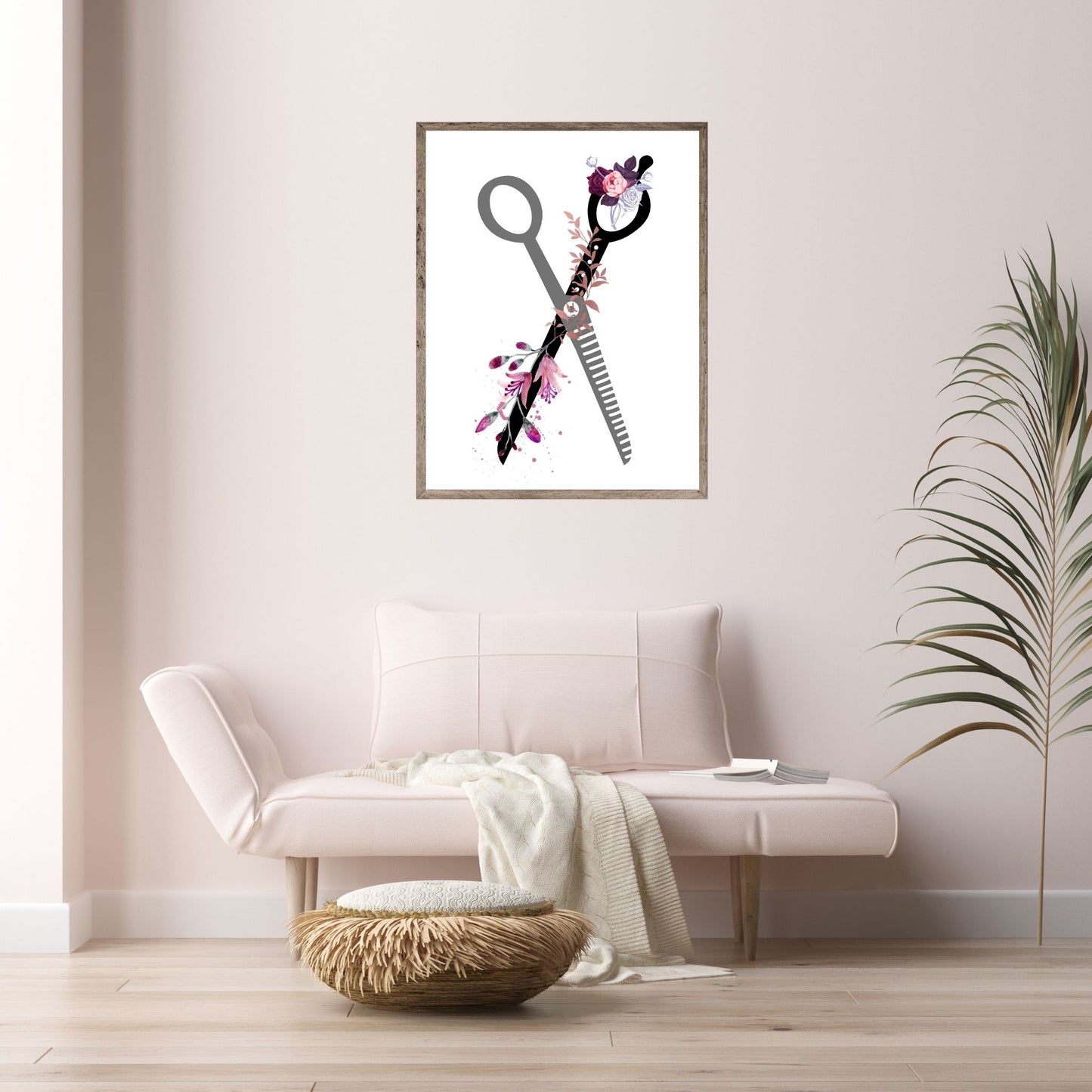 Hair Scissors With Flowers 3