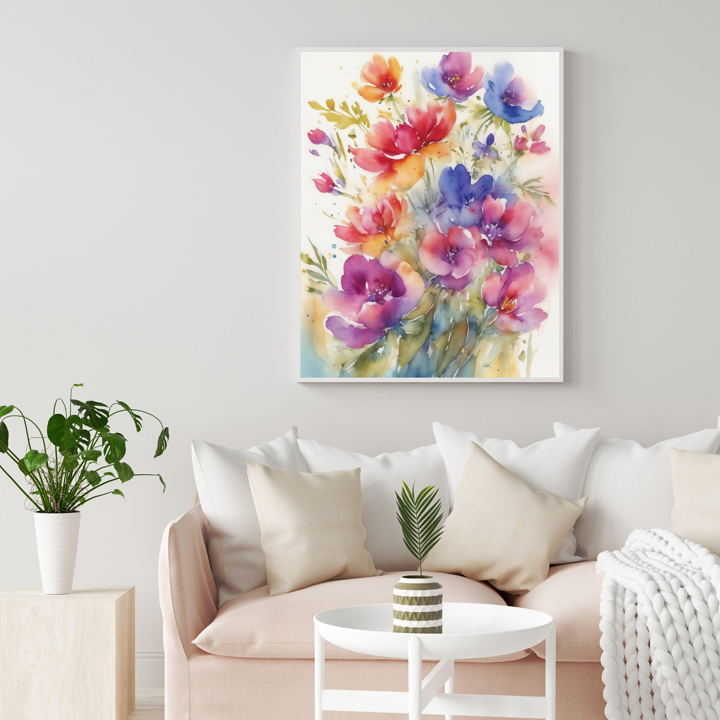 Watercolour Flower Bunch