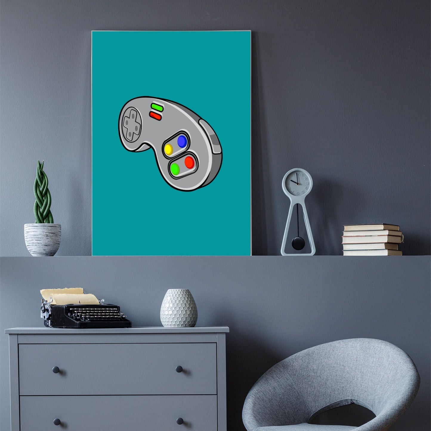 Green Video Game Controller