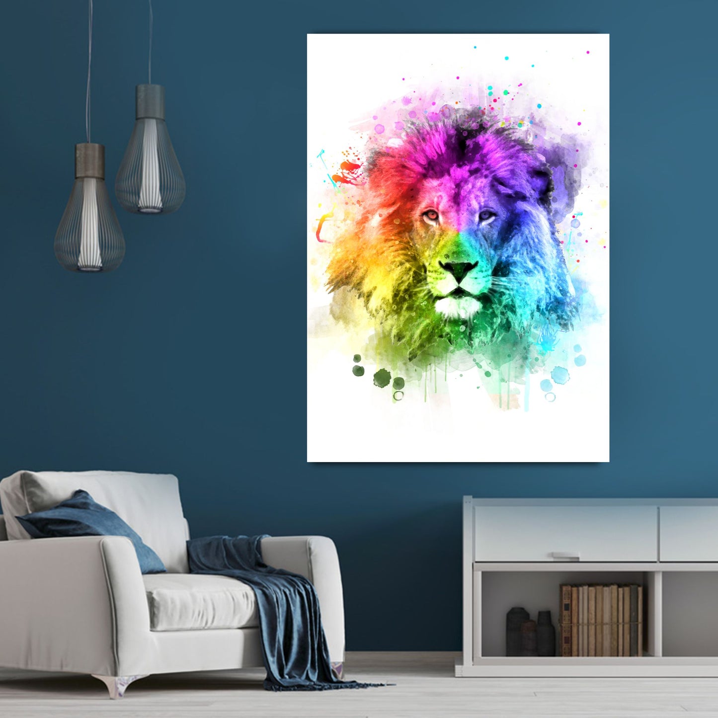 Watercolour Lion