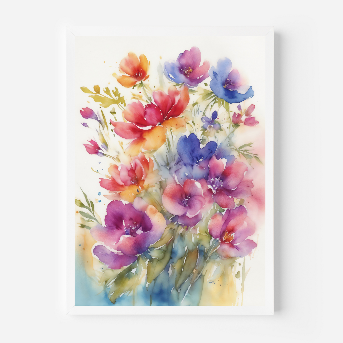 Watercolour Flower Bunch