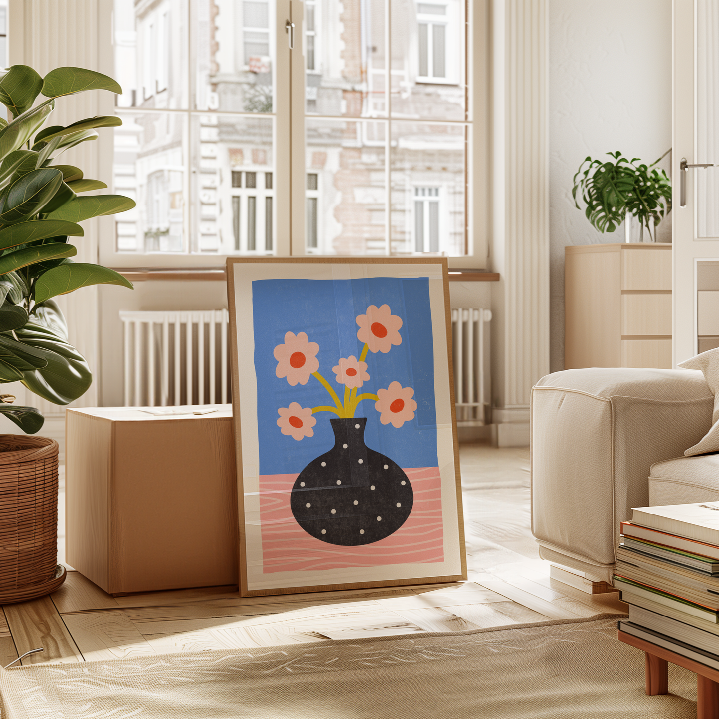 Black vase