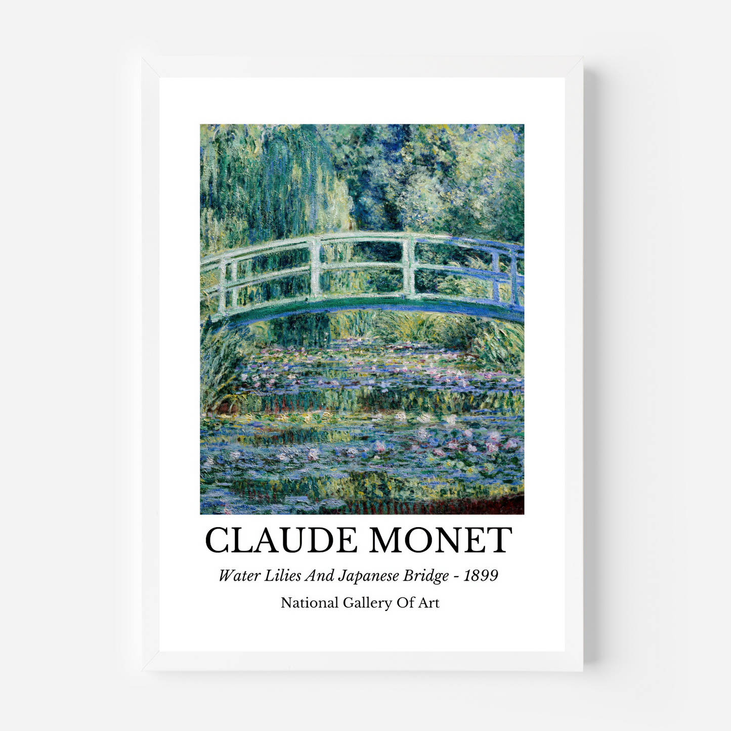 Claude Monet- Water Lilies And Japanese Bridge