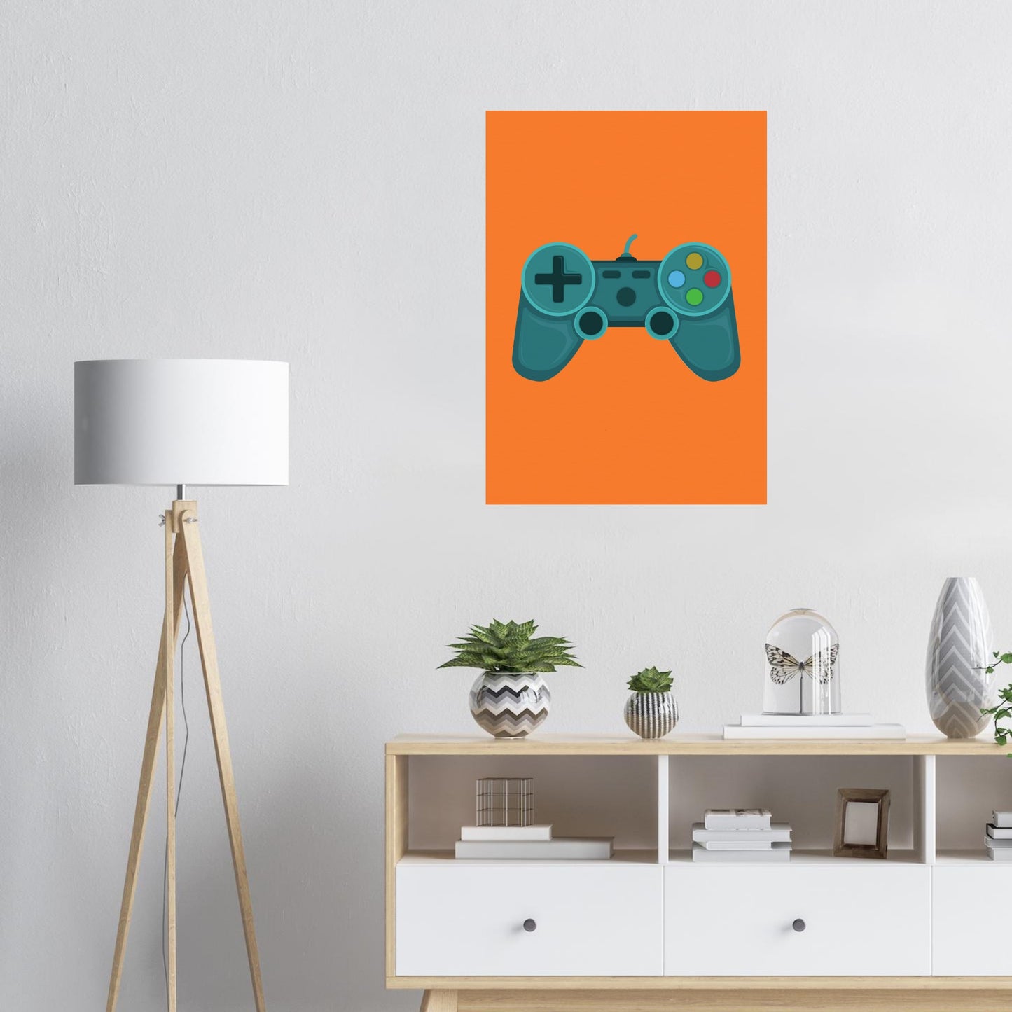 Orange Gaming Controller