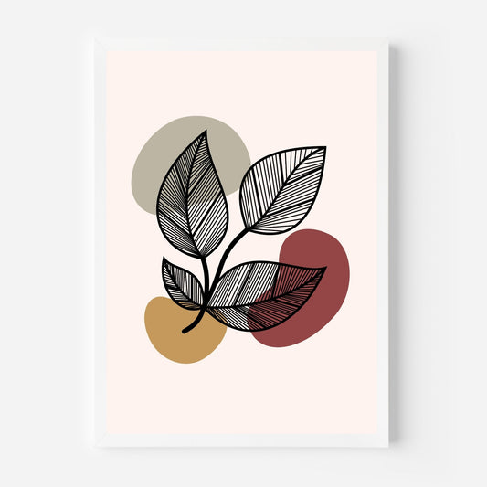 Earthy Abstract Leaves