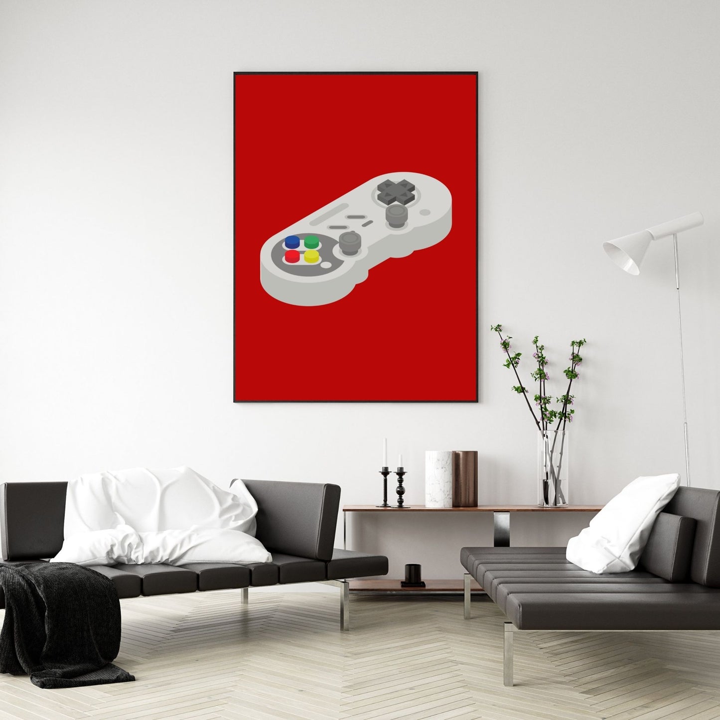 Red Video Game Controller