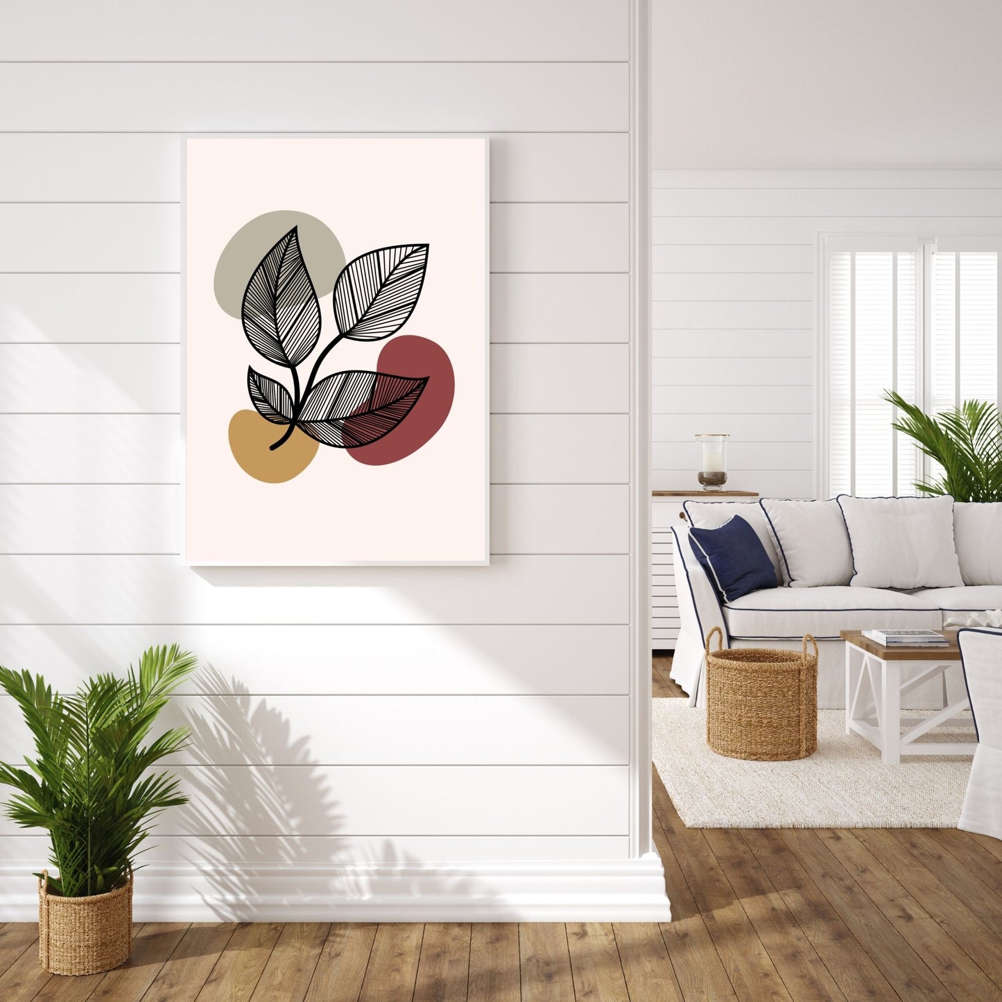 Earthy Abstract Leaves