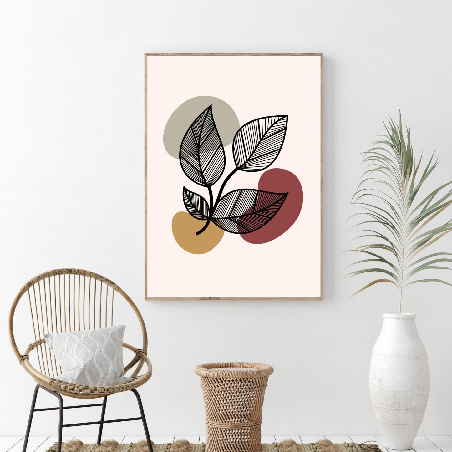 Earthy Abstract Leaves
