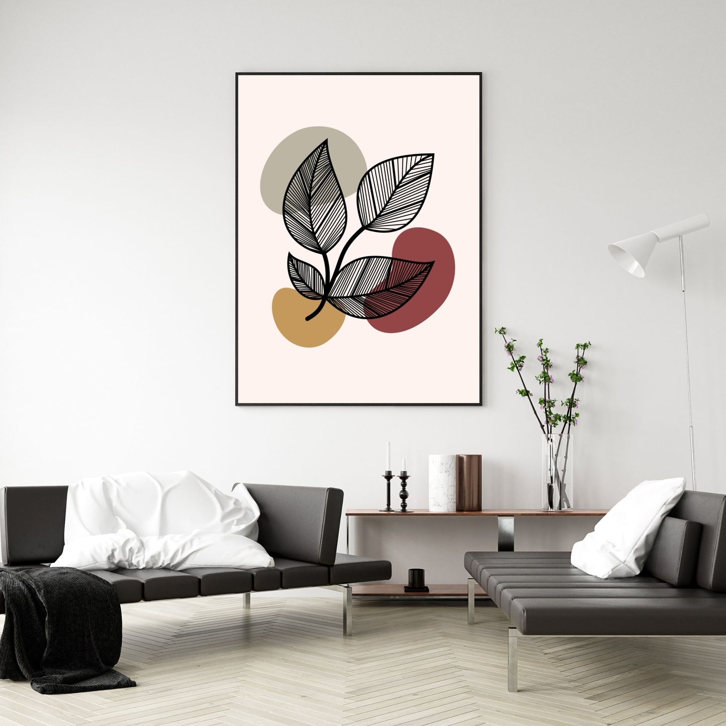 Earthy Abstract Leaves