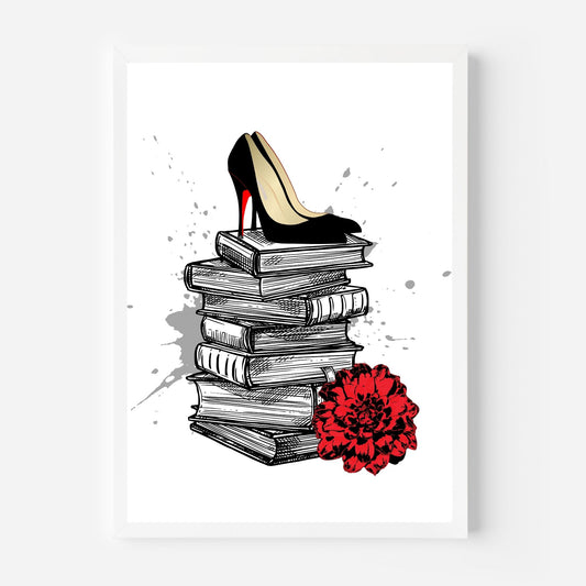 Books and heels