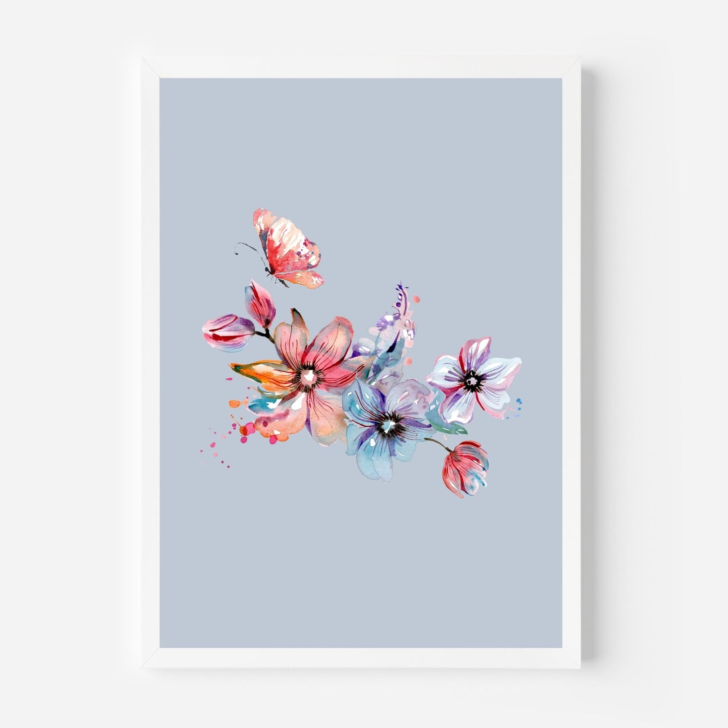 Minimalist Floral Grey