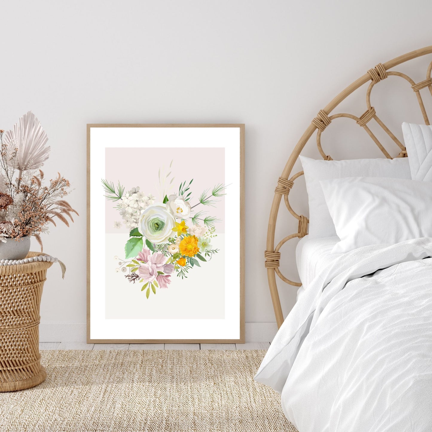 White Minimalist Flower
