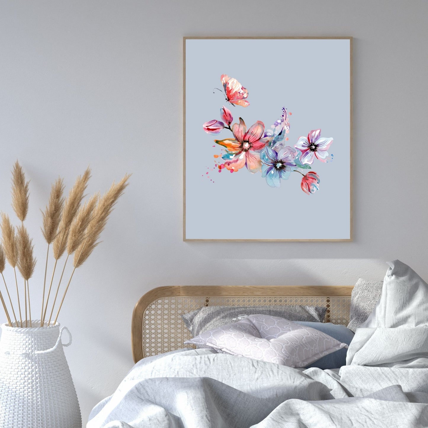 Minimalist Floral Grey