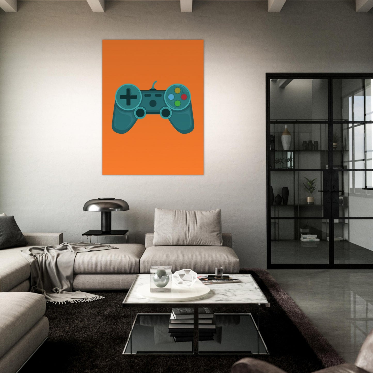 Orange Gaming Controller